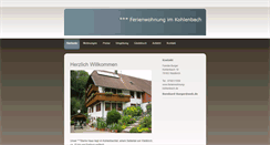 Desktop Screenshot of ferienwohnung-kohlenbach.de